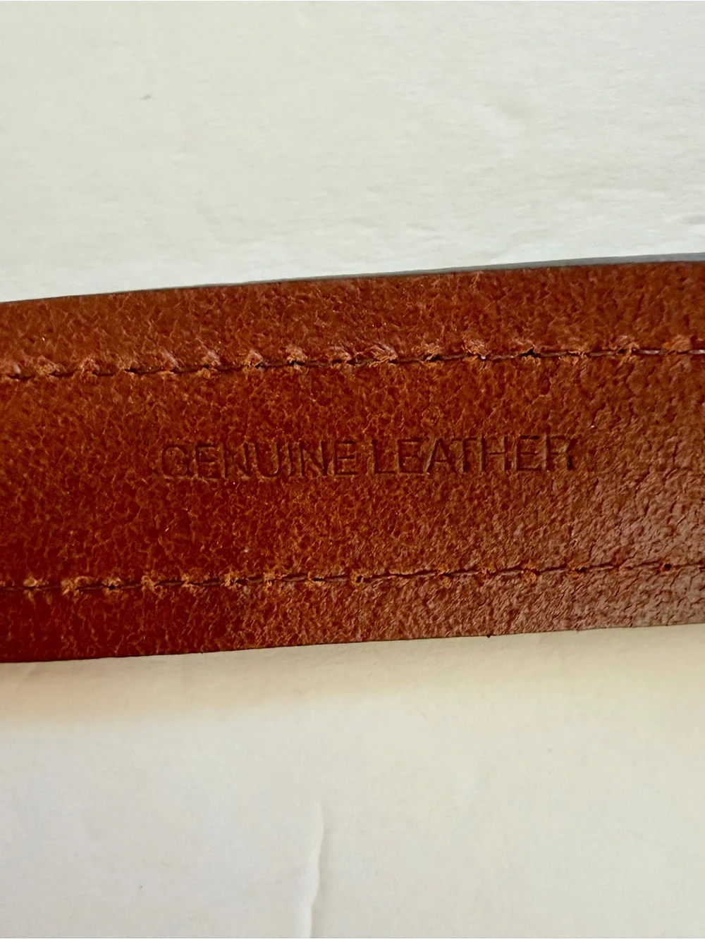HAWKER Rye Mens Cedric Padded Leather Belt Brown - size 38 NWT